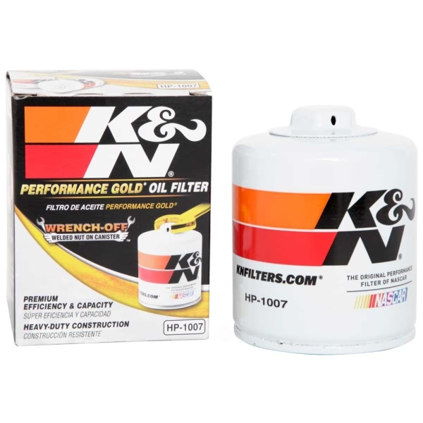 K&N Performance Gold™ Wrench-Off Oil Filter HP-1007