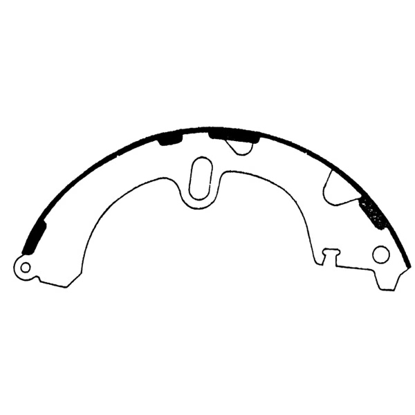 Centric Premium Rear Drum Brake Shoes 111.05510