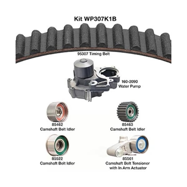 Dayco Timing Belt Kit With Water Pump WP307K1B