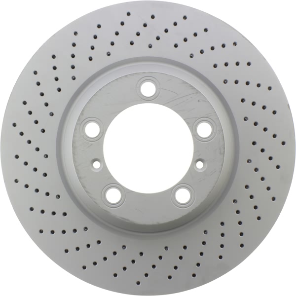Centric SportStop Drilled 1-Piece Front Driver Side Brake Rotor 128.37042
