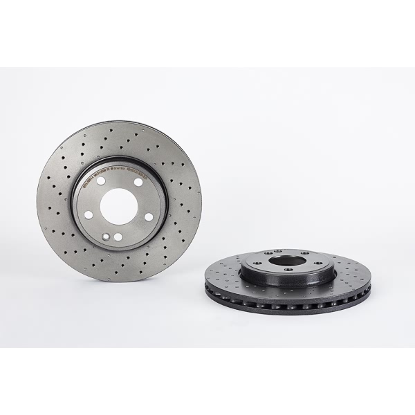 brembo UV Coated Series Drilled Vented Front Brake Rotor 09.B436.51