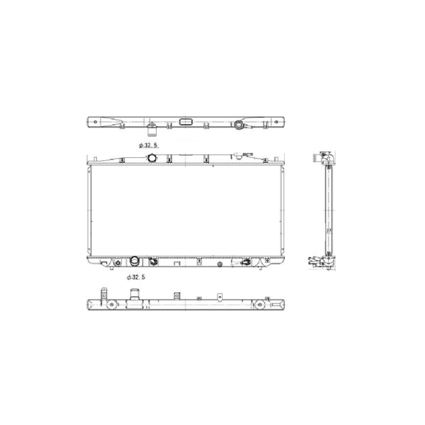 TYC Engine Coolant Radiator 2989