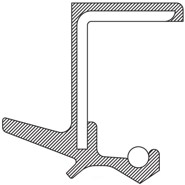 National Rear Transfer Case Output Shaft Seal 710745