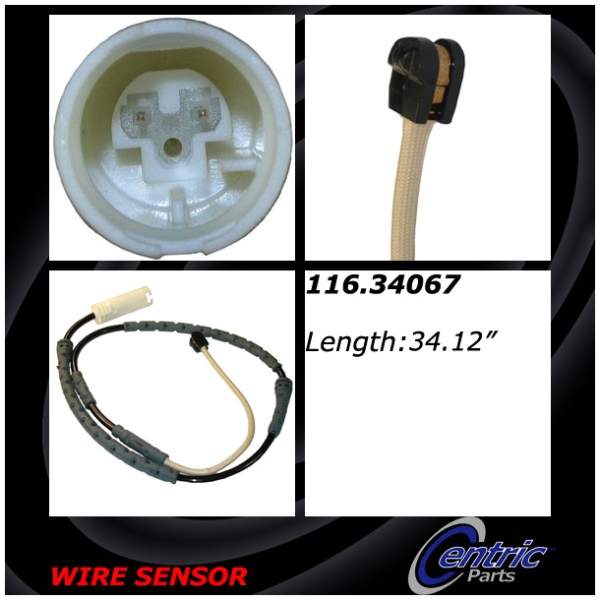 Centric Front Brake Pad Sensor 116.34067