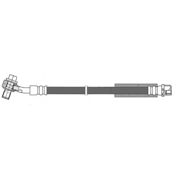 Centric Rear Passenger Side Brake Hose 150.62469