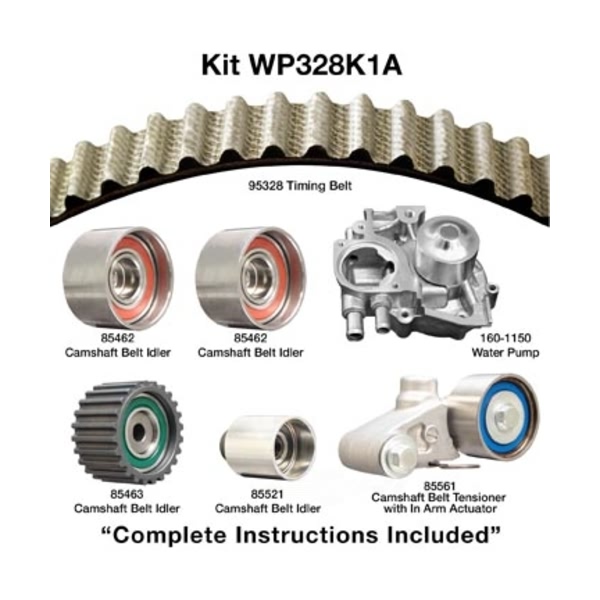 Dayco Timing Belt Kit With Water Pump WP328K1A