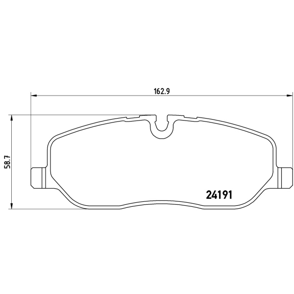 brembo Premium Low-Met OE Equivalent Front Brake Pads P44014