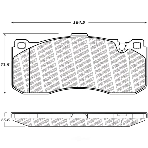 Centric Posi Quiet Pro™ Semi-Metallic Front Disc Brake Pads 500.13710