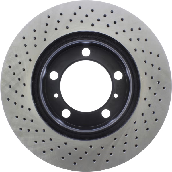 Centric SportStop Drilled 1-Piece Front Passenger Side Brake Rotor 128.37045
