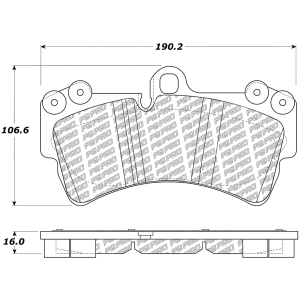 Centric Posi Quiet Pro™ Semi-Metallic Front Disc Brake Pads 500.09770