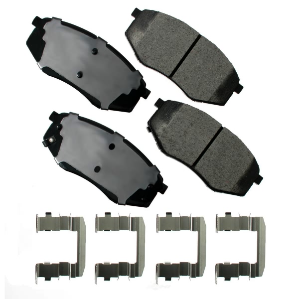 Akebono Pro-ACT™ Ultra-Premium Ceramic Front Disc Brake Pads ACT1447