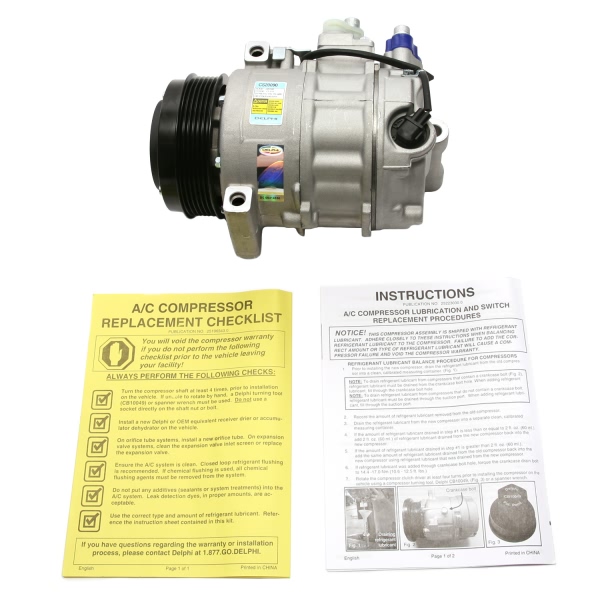 Delphi A C Compressor With Clutch CS20090