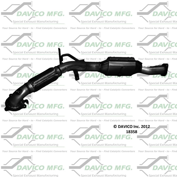 Davico Direct Fit Catalytic Converter and Pipe Assembly 18358