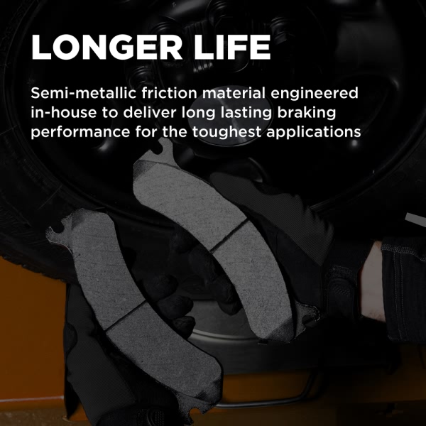 Wagner Severeduty Semi Metallic Rear Disc Brake Pads SX154