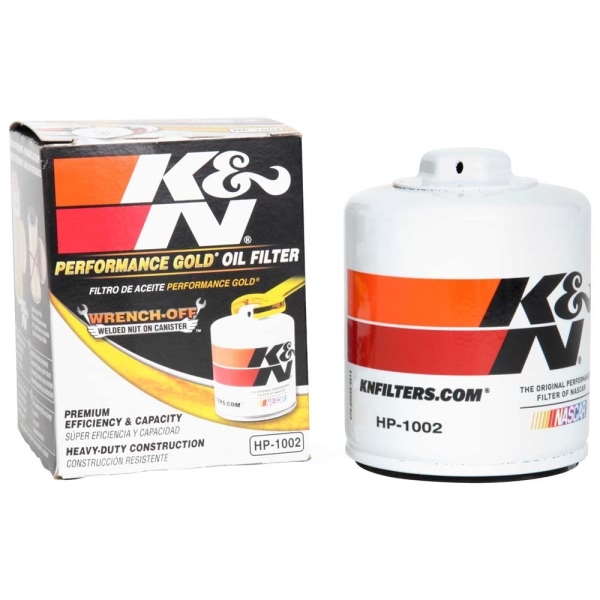 K&N Performance Gold™ Wrench-Off Oil Filter HP-1002