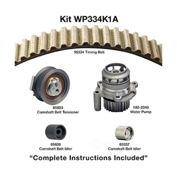 Dayco Timing Belt Kit With Water Pump WP334K1A