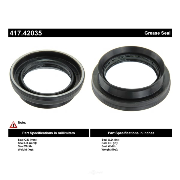 Centric Premium™ Axle Shaft Seal 417.42035