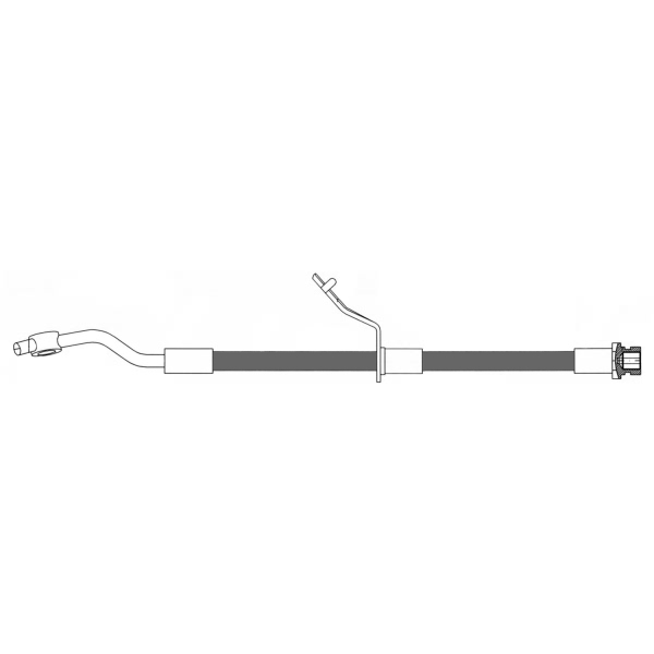 Centric Front Passenger Side Brake Hose 150.50053