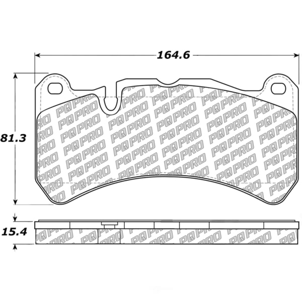 Centric Posi Quiet Pro™ Semi-Metallic Front Disc Brake Pads 500.11160