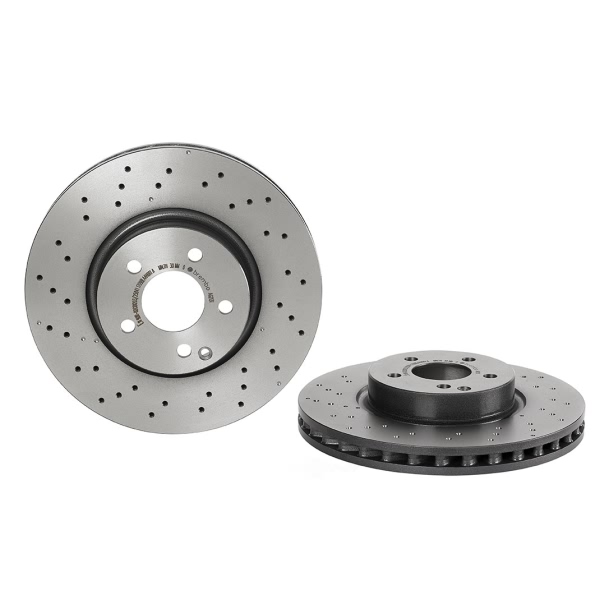 brembo UV Coated Series Drilled Vented Front Brake Rotor 09.A621.31
