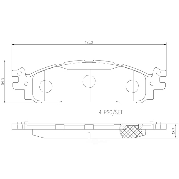 brembo Premium Ceramic Front Disc Brake Pads P24174N