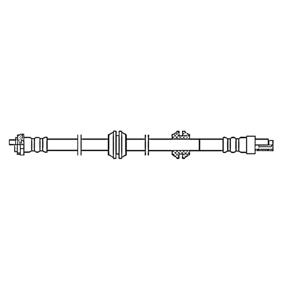 Centric Rear Brake Hose 150.22309