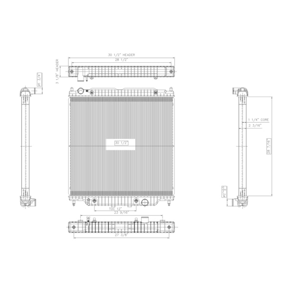 TYC Engine Coolant Radiator 2887