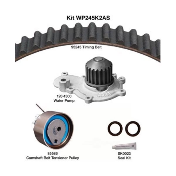 Dayco Timing Belt Kit With Water Pump WP245K2AS