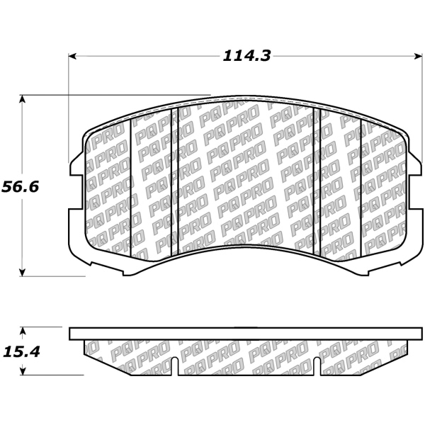 Centric Posi Quiet Pro™ Ceramic Front Disc Brake Pads 500.09040