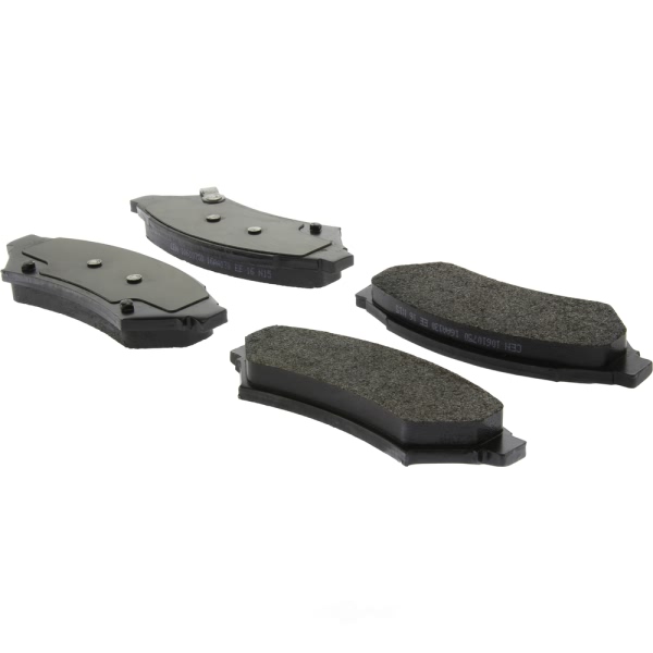 Centric Posi Quiet™ Extended Wear Semi-Metallic Front Disc Brake Pads 106.10750