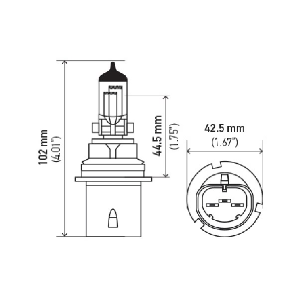 Hella 9004 Design Series Halogen Light Bulb H71071392