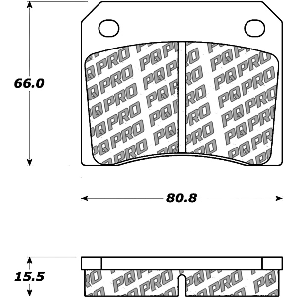 Centric Posi Quiet Pro™ Ceramic Front Disc Brake Pads 500.00090