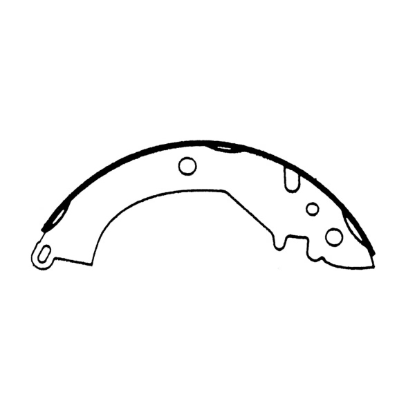 Centric Premium Rear Drum Brake Shoes 111.04990