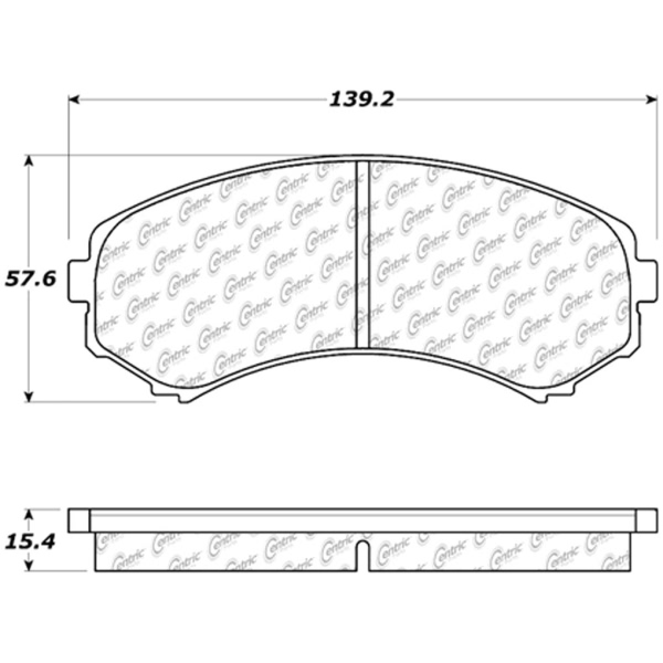 Centric Posi Quiet™ Ceramic Front Disc Brake Pads 105.08670