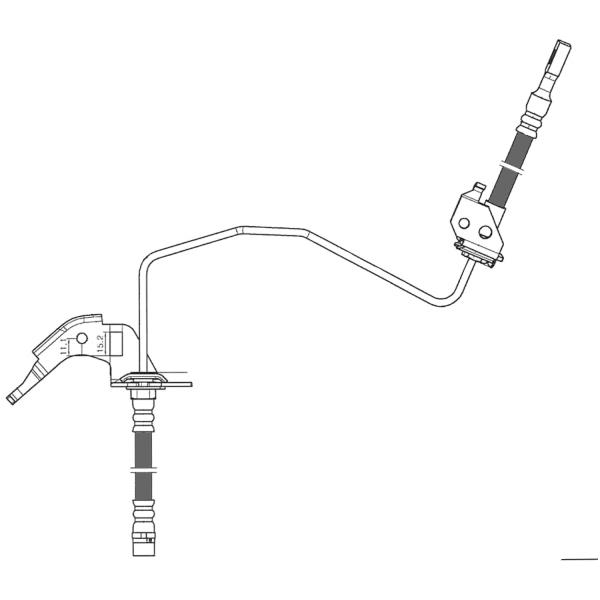 Centric Rear Passenger Side Brake Hose 150.62435