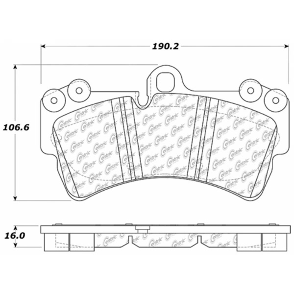 Centric Posi Quiet™ Ceramic Front Disc Brake Pads 105.09770