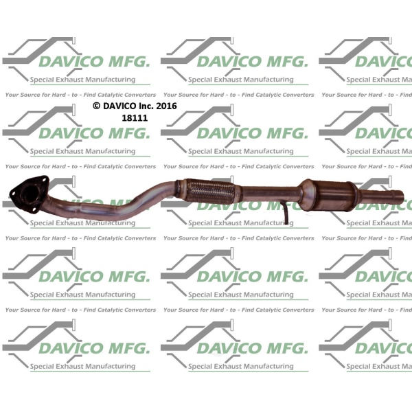 Davico Direct Fit Catalytic Converter and Pipe Assembly 18111