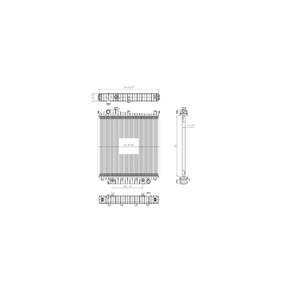 TYC Engine Coolant Radiator 2816