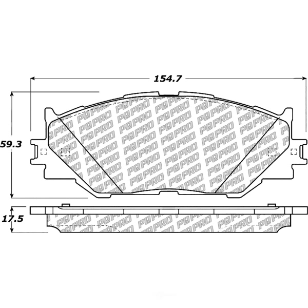 Centric Posi Quiet Pro™ Semi-Metallic Front Disc Brake Pads 500.11780