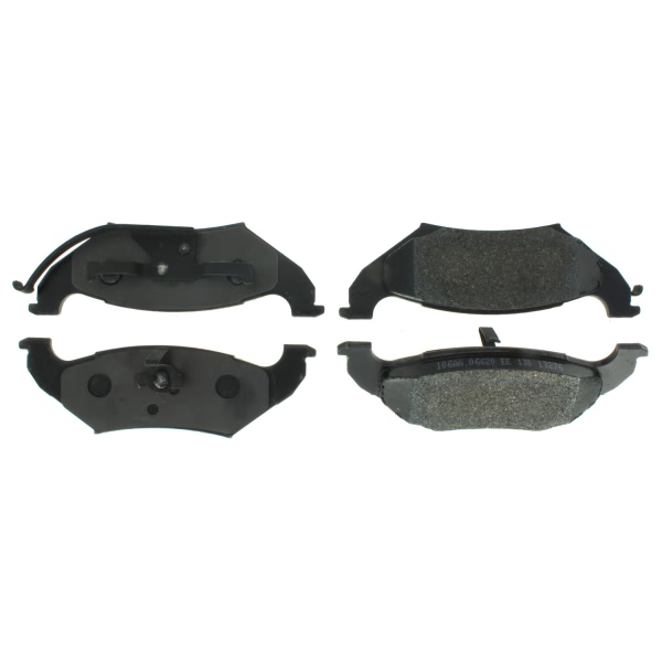 Centric Posi Quiet™ Extended Wear Semi-Metallic Rear Disc Brake Pads 106.06620