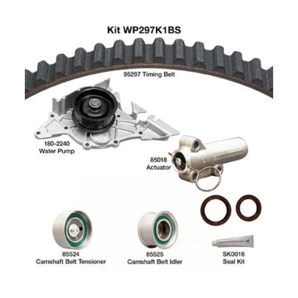 Dayco Timing Belt Kit With Water Pump WP297K1BS