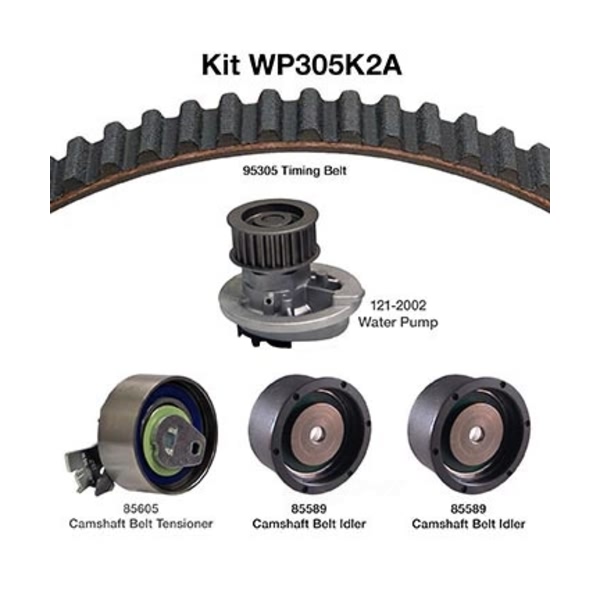 Dayco Timing Belt Kit With Water Pump WP305K2A
