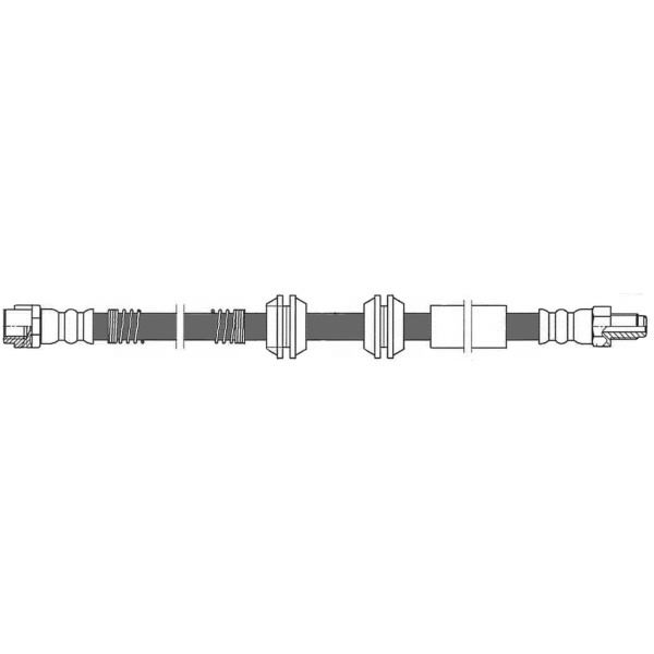 Centric Front Brake Hose 150.35041