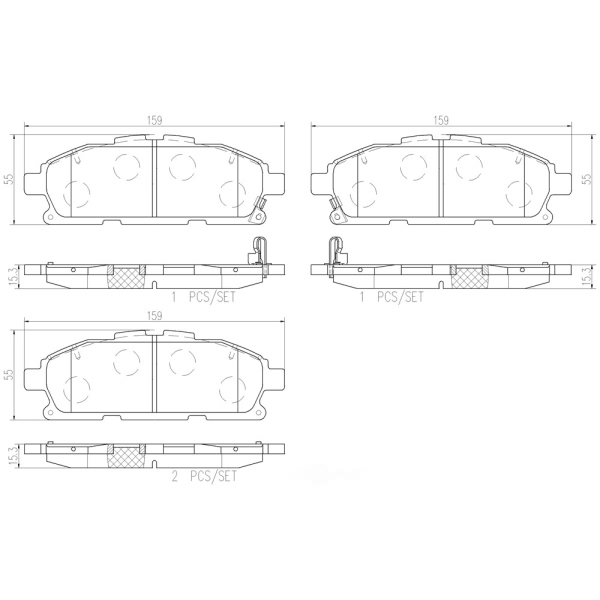 brembo Premium Ceramic Front Disc Brake Pads P56110N