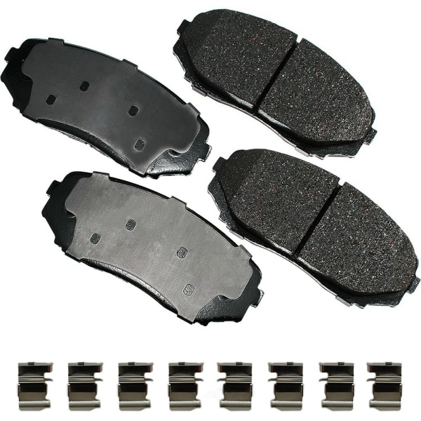 Akebono Pro-ACT™ Ultra-Premium Ceramic Front Disc Brake Pads ACT1258