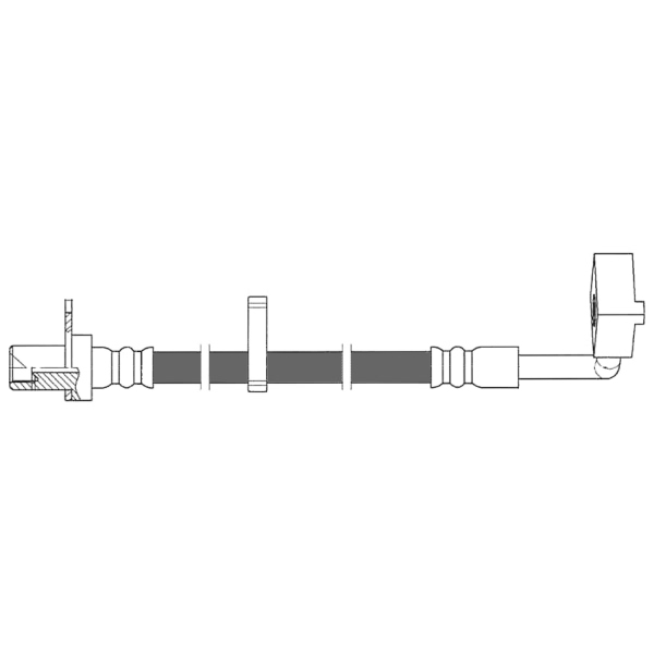 Centric Front Driver Side Brake Hose 150.67120