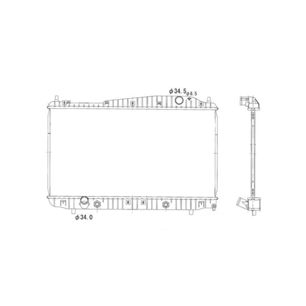 TYC Engine Coolant Radiator 13000