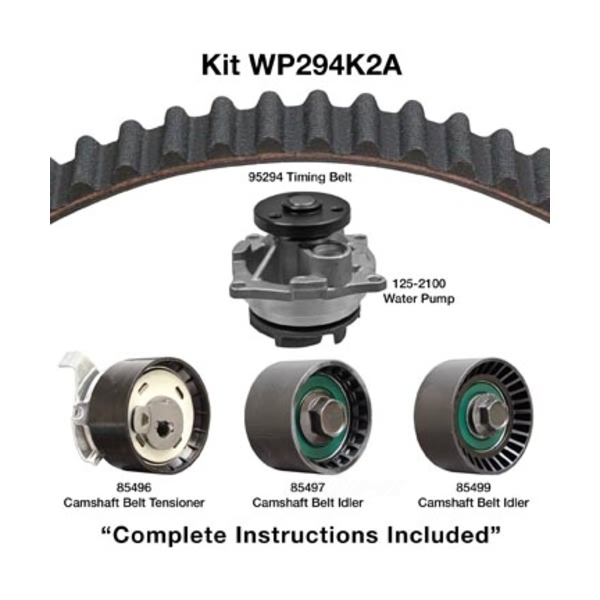 Dayco Timing Belt Kit With Water Pump WP294K2A