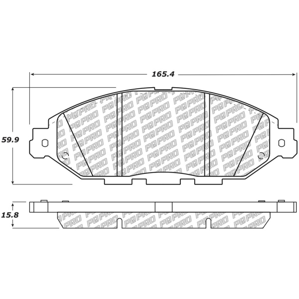 Centric Posi Quiet Pro™ Ceramic Front Disc Brake Pads 500.16490