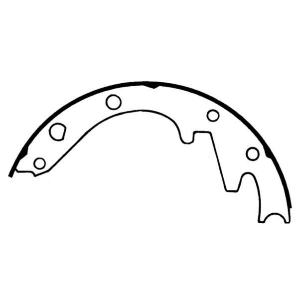 Centric Premium Rear Drum Brake Shoes 111.02440